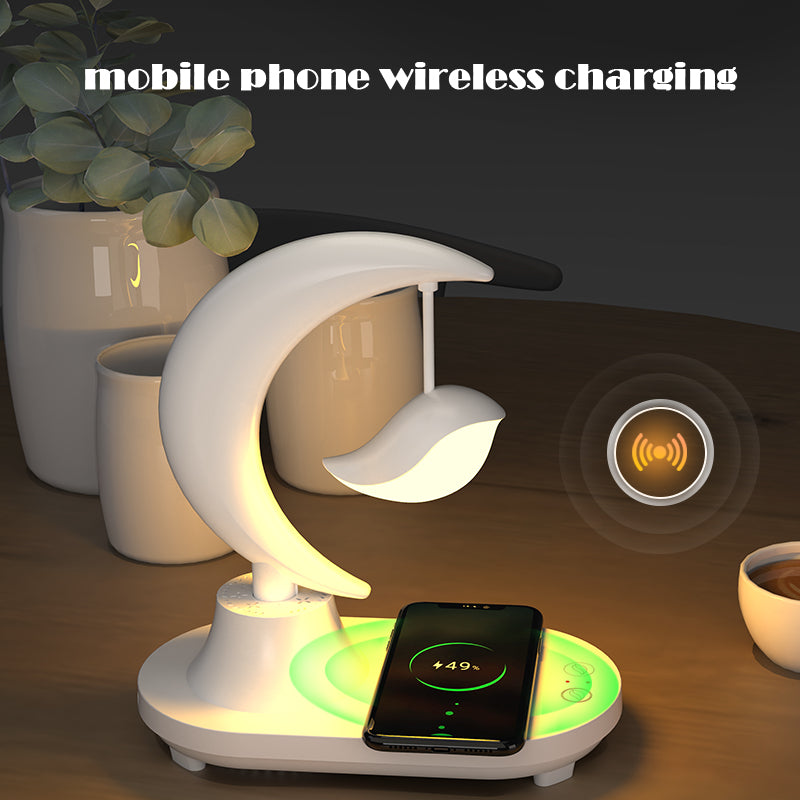 Lampada notturna con ricarica wireless Moon Star
