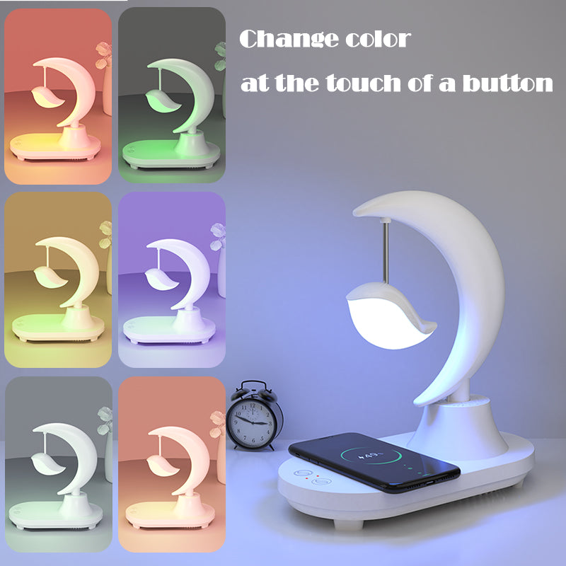 Lampada notturna con ricarica wireless Moon Star