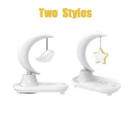 Lampada notturna con ricarica wireless Moon Star