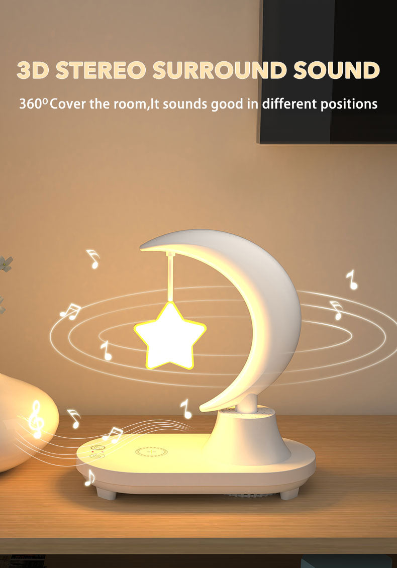 Lampada notturna con ricarica wireless Moon Star