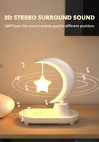 Lampada notturna con ricarica wireless Moon Star
