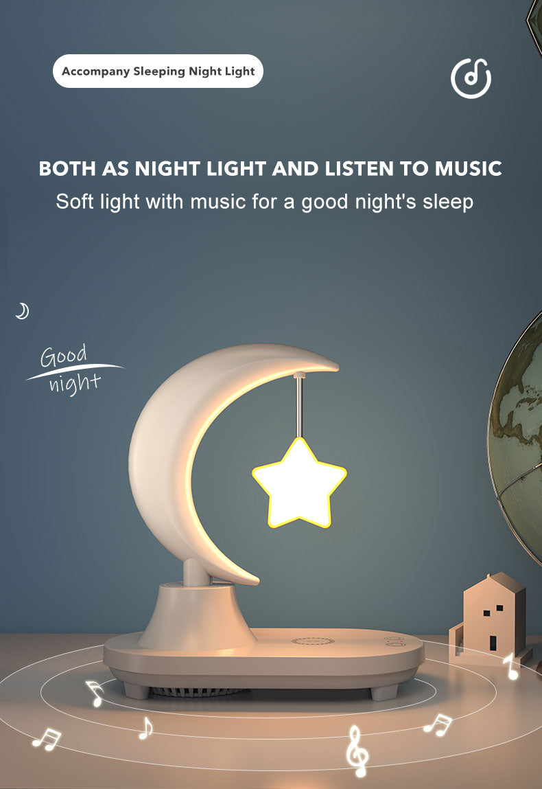 Lampada notturna con ricarica wireless Moon Star