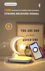 Lampada notturna con ricarica wireless Moon Star