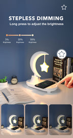Lampada notturna con ricarica wireless Moon Star