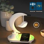 Lampada notturna con ricarica wireless Moon Star