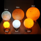 Lampada LED ricaricabile wireless per notte di luna piena a doppio colore