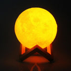 Lampada LED ricaricabile wireless per notte di luna piena a doppio colore