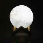 Lampada LED ricaricabile wireless per notte di luna piena a doppio colore
