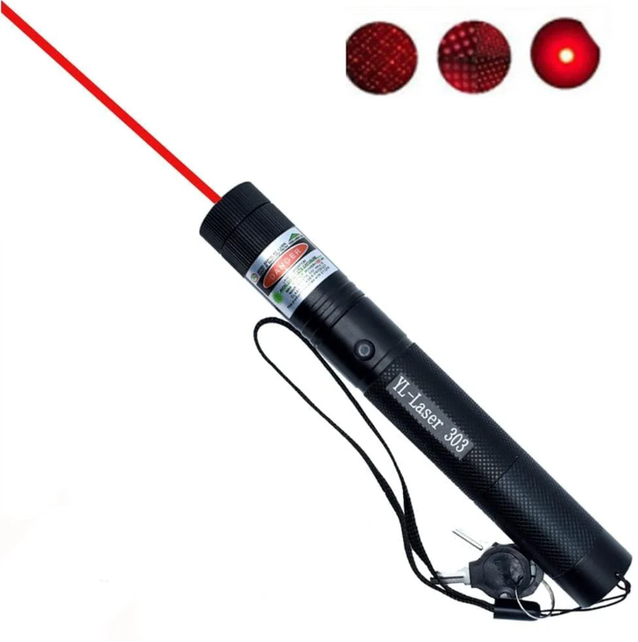 Puntatore laser ad alta potenza con raggio verde e rosso per lunga distanza