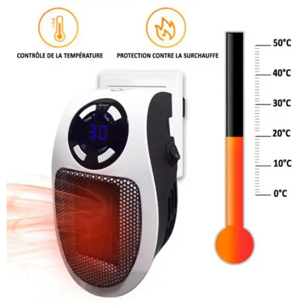 Riscaldatore ceramico ultracompatto HeatCompact