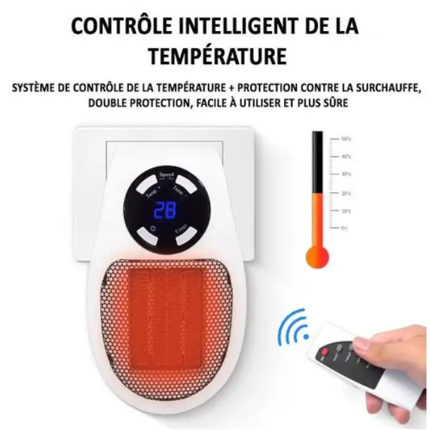 Riscaldatore ceramico ultracompatto HeatCompact