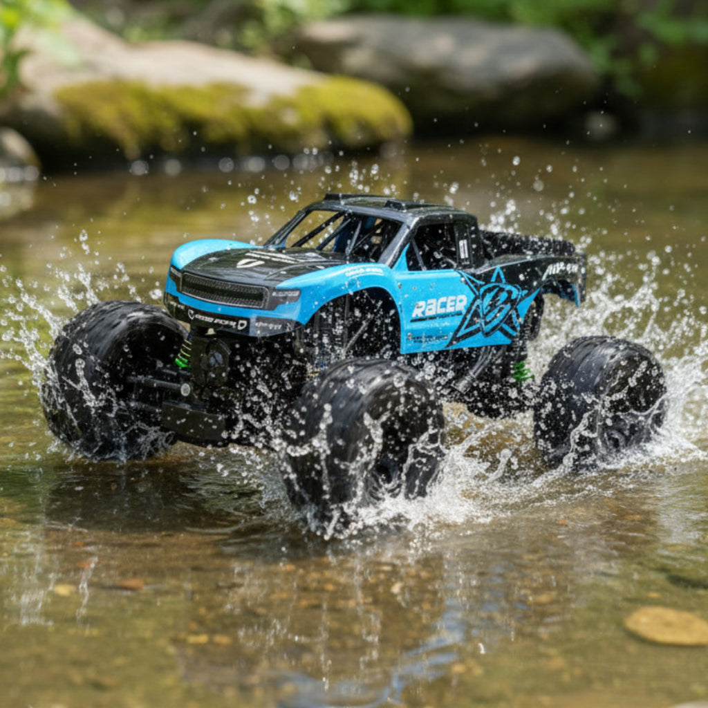 Remote Control Monster Truck anfibio per avventure su tutti i terreni