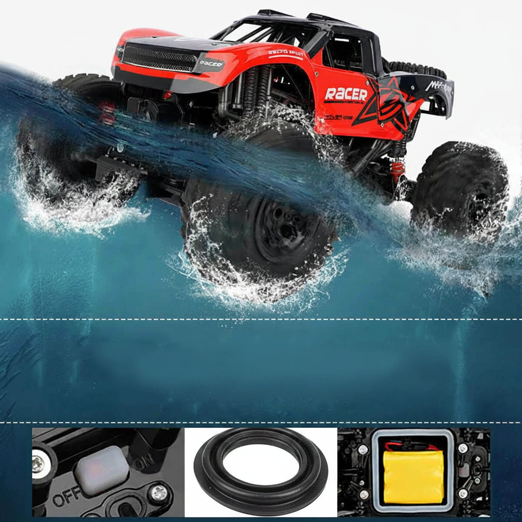 Remote Control Monster Truck anfibio per avventure su tutti i terreni