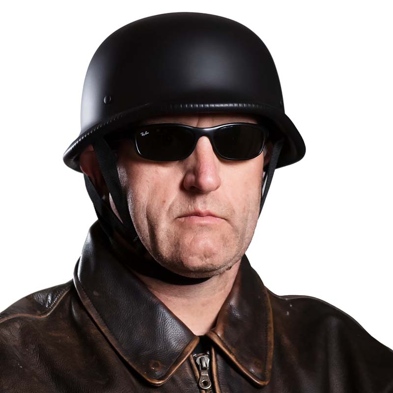 Casco jet vintage omologato ECE DOT per moto e scooter RidgeBolt