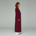 Cappotto sartoriale lungo e aderente da donna