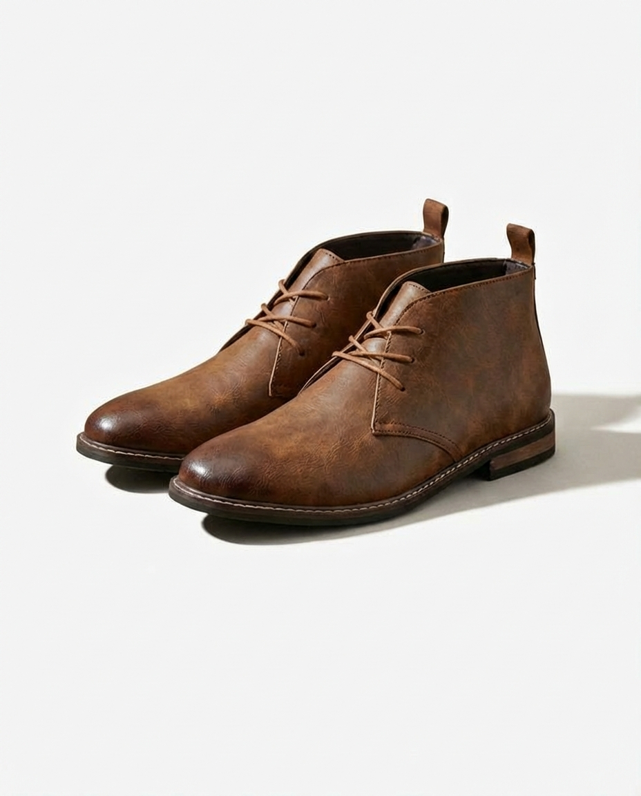 Stivali Chukka in pelle resistente da uomo