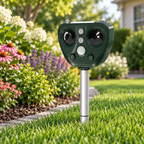 Scacciauccelli ad ultrasuoni solare per esterni, giardino, cortile, controllo dei parassiti