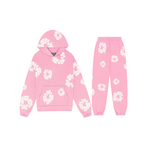 Set athleisure con felpa e jogger a stampa floreale
