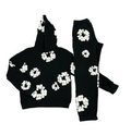 Set athleisure con felpa e jogger a stampa floreale