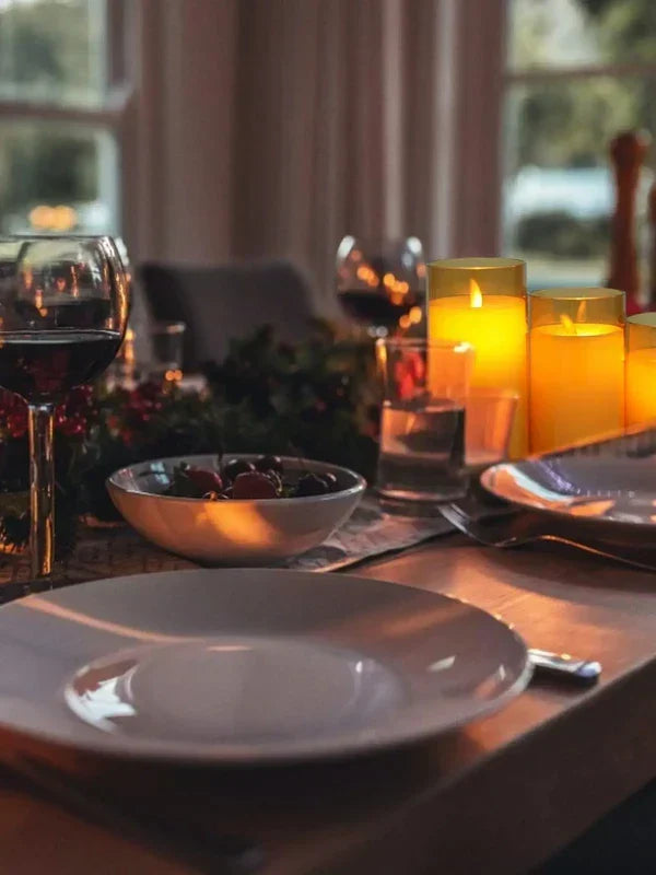 Set di 24 candele LED senza fiamma per l'atmosfera