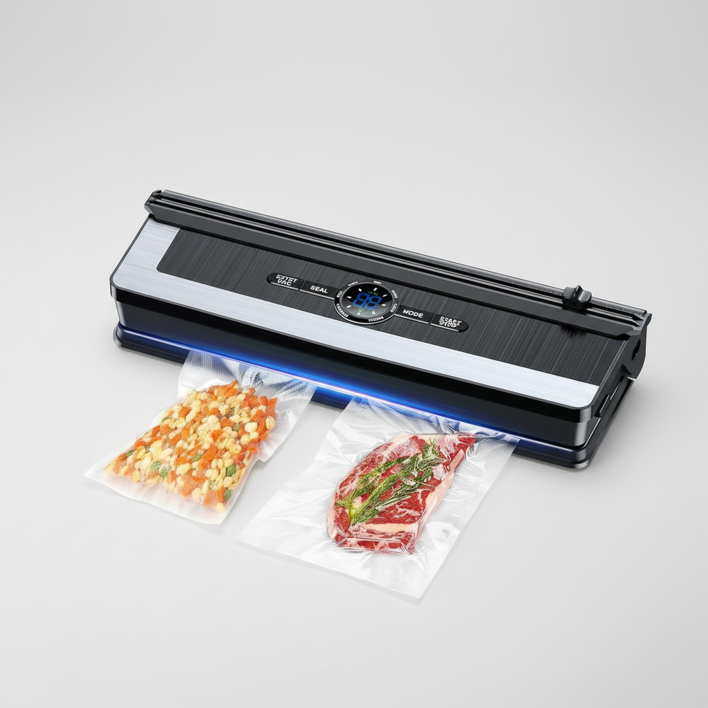 Sigillatrice Sottovuoto Professionale 8-in-1 | Taglierina di Precisione Integrata | Modalità per Alimenti Secchi e Umidi