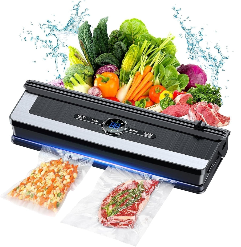 Sigillatrice Sottovuoto Professionale 8-in-1 | Taglierina di Precisione Integrata | Modalità per Alimenti Secchi e Umidi