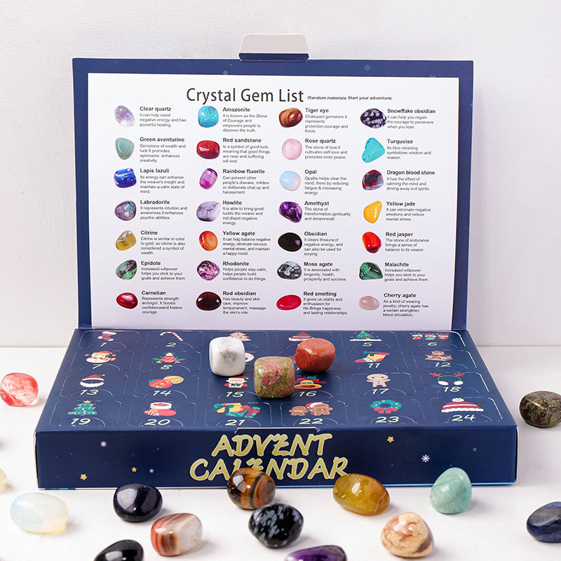 Calendario dell'Avvento in pietra natalizia