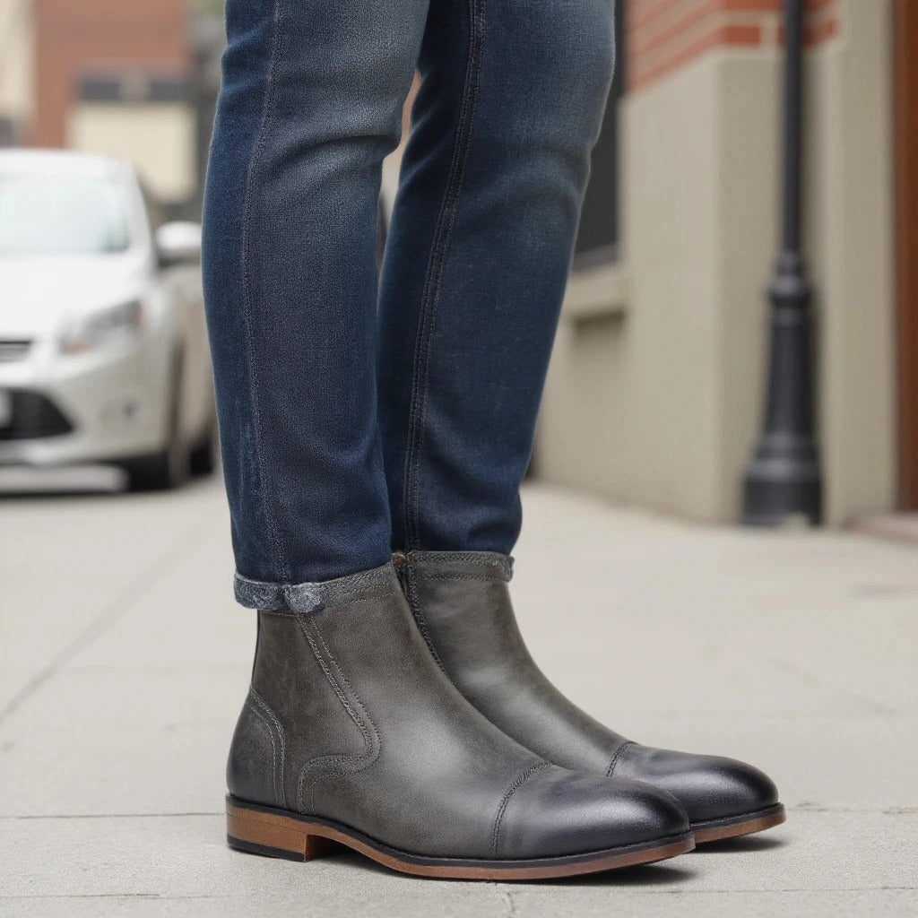 Stivaletti Chelsea eleganti da uomo con cerniera laterale: eleganti e comodi
