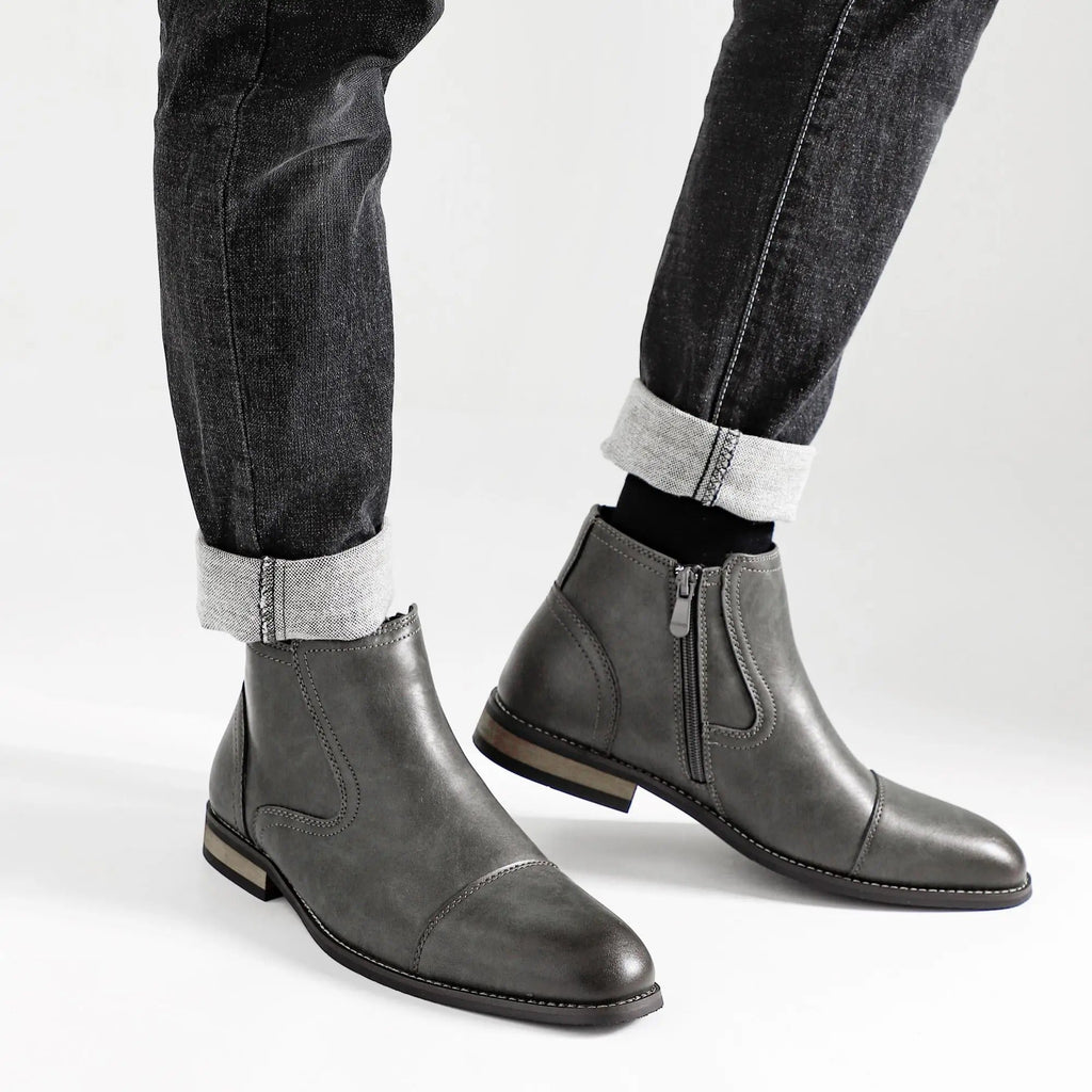 Stivaletti Chelsea eleganti da uomo con cerniera laterale: eleganti e comodi