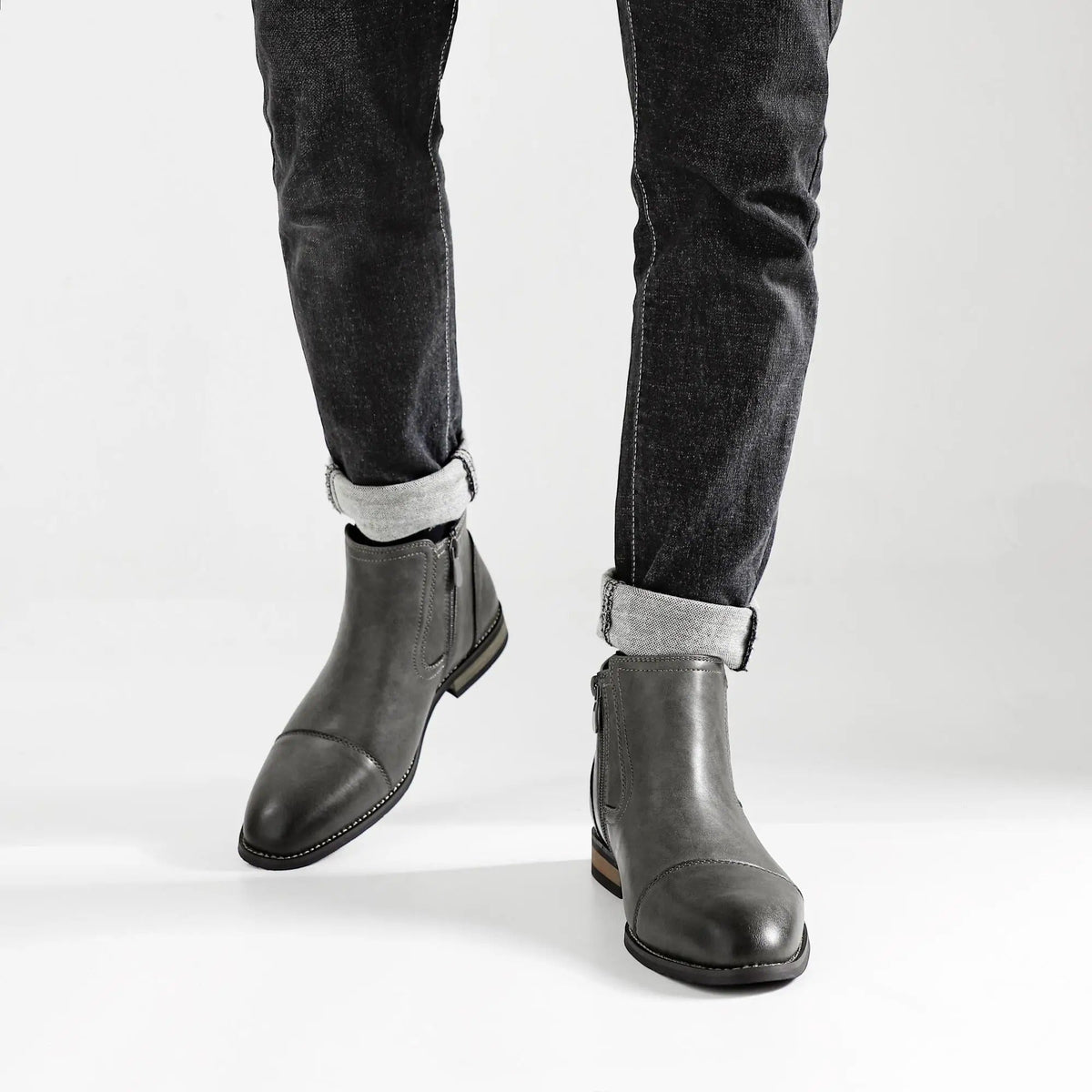 Stivaletti Chelsea eleganti da uomo con cerniera laterale: eleganti e comodi