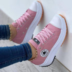 Sneakers ortopediche con plateau da donna