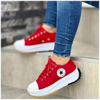 Sneakers ortopediche con plateau da donna