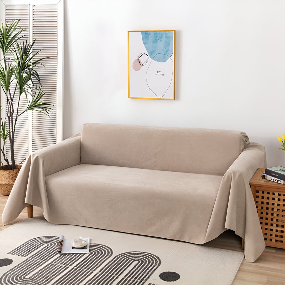 Coperta per divano Copridivano strutturato resistente all'acqua con bordo cucito impermeabile