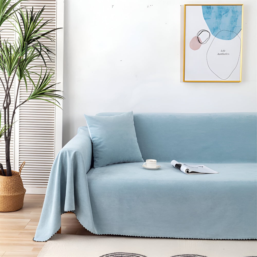 Coperta per divano Copridivano strutturato resistente all'acqua con bordo cucito impermeabile