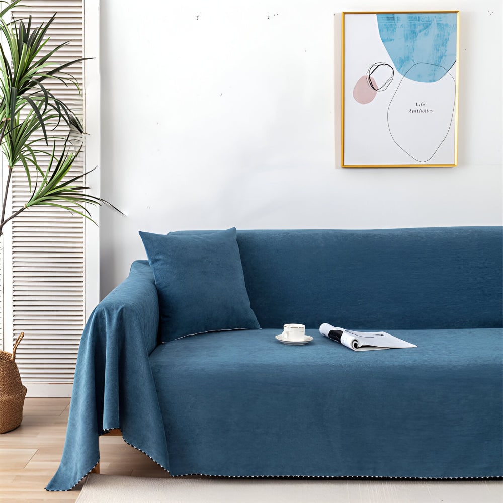 Coperta per divano Copridivano strutturato resistente all'acqua con bordo cucito impermeabile