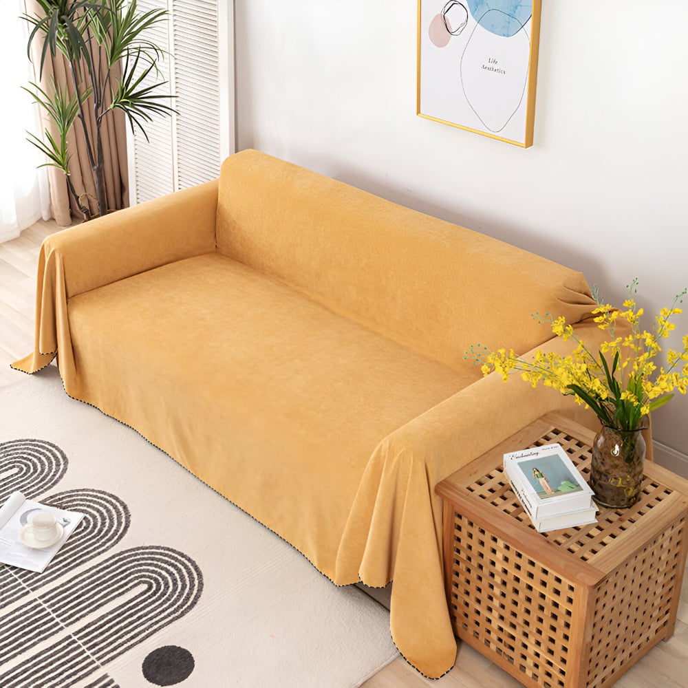 Coperta per divano Copridivano strutturato resistente all'acqua con bordo cucito impermeabile