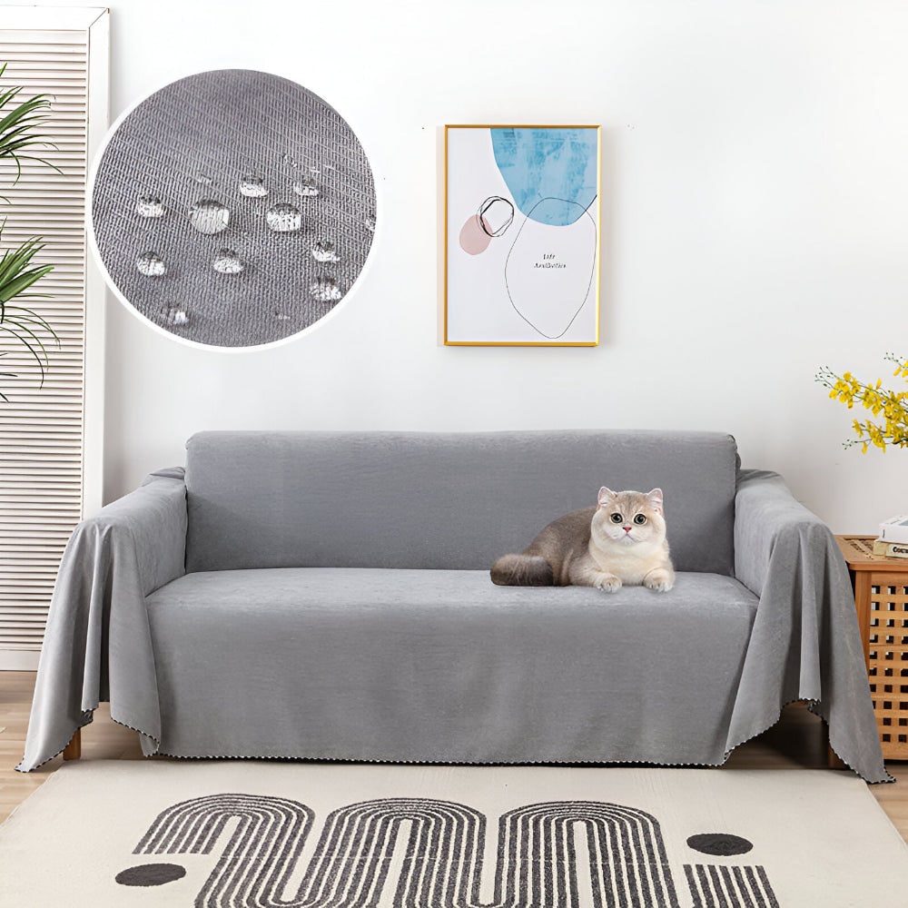 Coperta per divano Copridivano strutturato resistente all'acqua con bordo cucito impermeabile