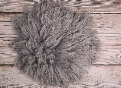 Coperta fotografica in lana per neonati - Morbido oggetto in posa per neonati