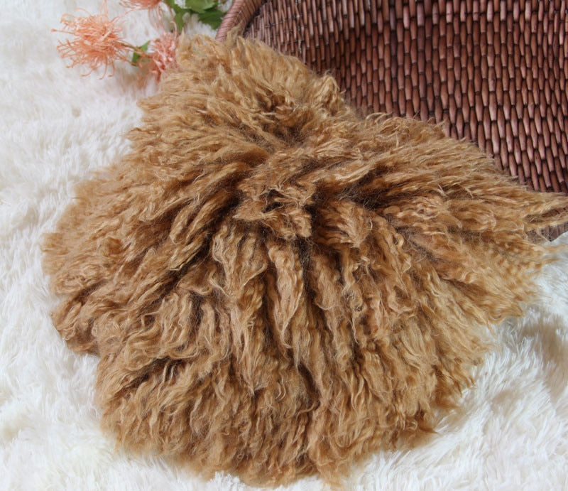 Coperta fotografica in lana per neonati - Morbido oggetto in posa per neonati