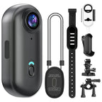 Action camera portatile impermeabile | 4K Ultra HD con scheda da 128 GB