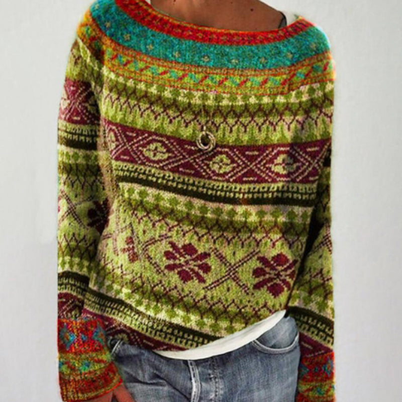 Anne™ - Maglione vintage invernale in maglia