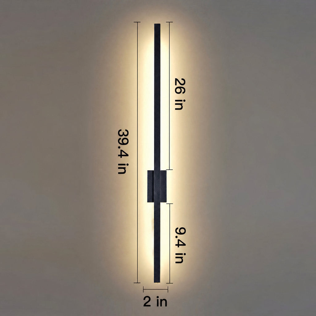 Applique a barra verticale LED per soggiorno | Luce bianca calda