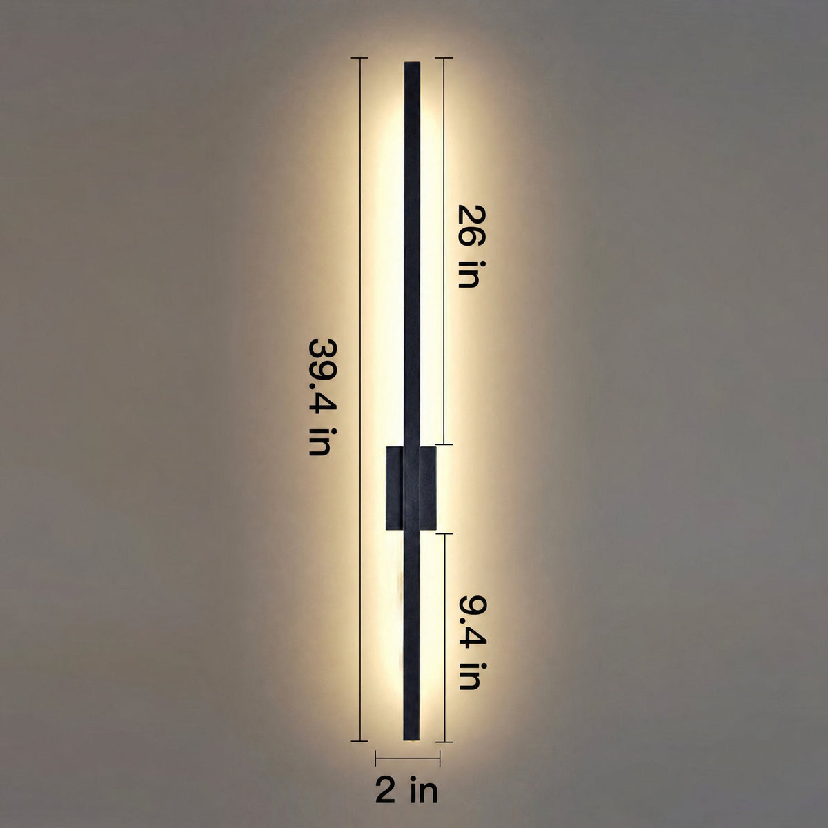 Applique a barra verticale LED per soggiorno | Luce bianca calda