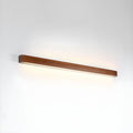 Applique lineare in legno con luce sottile