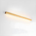 Applique lineare in legno con luce sottile
