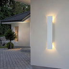 Applique da parete per esterni in alluminio impermeabile LuxeLite — illuminazione LED bidirezionale