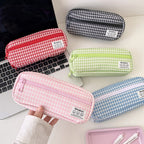 Astuccio portapenne a quadretti vichy