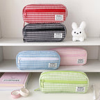Astuccio portapenne a quadretti vichy