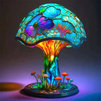 AuraGlass – Lampada magica in vetro colorato per un'atmosfera rilassante
