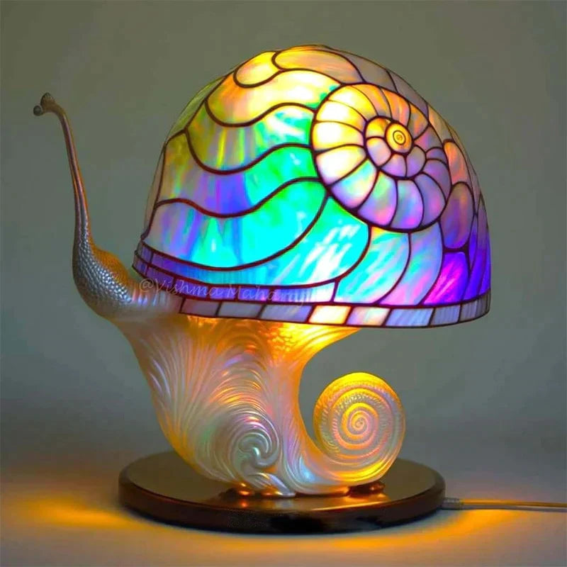AuraGlass – Lampada magica in vetro colorato per un'atmosfera rilassante
